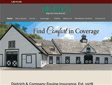 Tablet Screenshot of dietrich-insurance.com